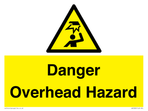 Danger Overhead Hazard